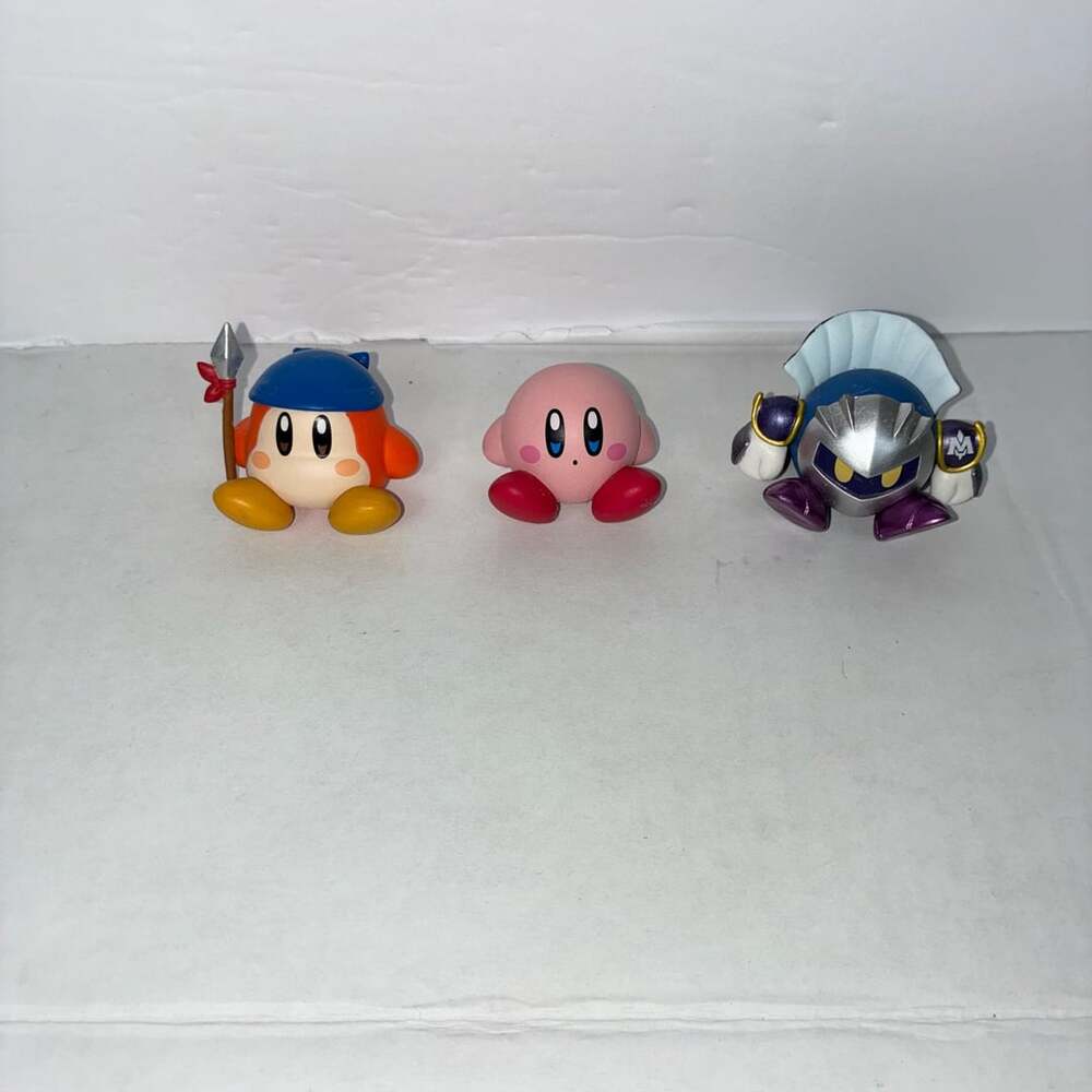 Nintendo Kirby Waddle Dee And Meta Knight 3 Figures